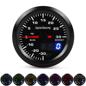 Manomètre de turbocompresseur 52 mm pour modification automobile, 12 V, tableau de bord de voiture de course, pointeur PSI, écran LCD double affichage, sept couleurs - Product Image 4
