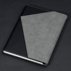 Cuaderno de Oficina A5 de Cuero PU Multicolor, Diseño Bicolor con Portaplumas Oculto y Papel Grueso para Uso Profesional - Product Image 6
