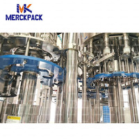 Machine de remplissage automatique d'eau pure minérale en bouteille PET CGF14-12-5, équipement de rinçage, remplissage et bouchage 3 en 1