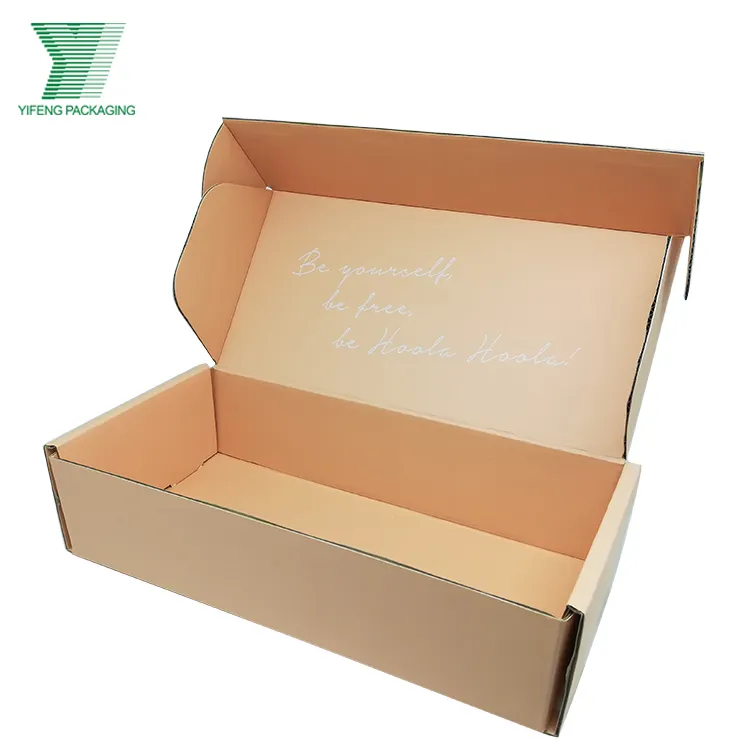 化粧品セット収納メーラー配送ボックス用低MOQリサイクル素材クラフト紙配送カートン