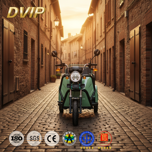 Triciclo Eléctrico Motorizado DVIP de 60V, Tuk Tuk de <span class=keywords><strong>Tres</strong></span> <span class=keywords><strong>Ruedas</strong></span> para Adultos, Diseño <span class=keywords><strong>Plegable</strong></span>, Carrocería Abierta, Uso para Pasajeros, Color Personalizado, 251-350W - Product Image 1