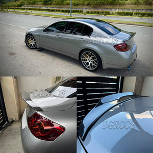 For Series G25 G35 G37 4Door Sedan PSM Style Carbon Fiber Spoiler Trunk Wing 2007-2014 Carbon Fiber (not for STC) - Product Image 5