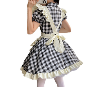 Robe de servante Lolita mignonne de style <span class=keywords><strong>japonais</strong></span>, grande taille, à prix avantageux, tenue de servante, robe d'anime, uniforme de cosplay - Product Image 6