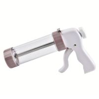 Kit de décoration de gâteaux, machine à presser les biscuits, pistolet à presser les biscuits transparent avec 13 disques et 6 embouts pour la décoration de biscuits faits maison
