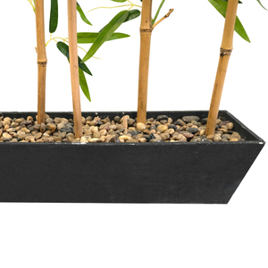 Bambou artificiel géant personnalisé <span class=keywords><strong>de</strong></span> 3m ou 4m avec pot, pour intérieur/extérieur, écran d'intimité, faux bambou <span class=keywords><strong>en</strong></span> plastique - Product Image 5