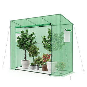 Invernadero Portátil de Acero HUGELEAF, Moderno, Metálico, Tipo Túnel, con Puerta Enrollable, para Cultivo de Vegetales en Invierno al Aire Libre - Product Image 1
