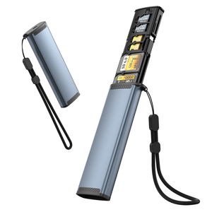 Anpassbarer Multi-Kartenleser <span class=keywords><strong>USB</strong></span>-Adapter SD TF SIM-Karten halter Aufbewahrung koffer <span class=keywords><strong>3.0</strong></span> SD TF <span class=keywords><strong>3.0</strong></span> MMC-Kartenleser Externe Installation - Product Image 1