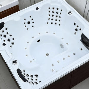 Bañera de hidromasaje eléctrica y automática para adultos, mueble de salón para masaje corporal, individual, Blanco Mineral, 1 unidad - Product Image 5