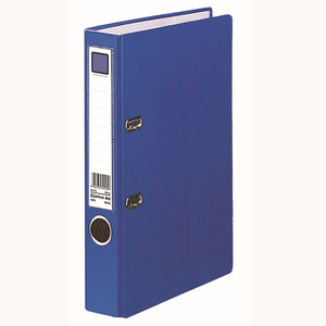 Classeur à libération rapide Qixin A4 2 pouces semi-enduit avec deux trous pour une organisation facile des dossiers, dossier en plastique bleu - Product Image 1