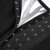 Celana Pendek Training Wanita QIYU High Waist Berbahan Spandex dengan Ritsleting, Elastis, dan Pembentuk Tubuh untuk Yoga di Rumah, Sauna, dan Olahraga Beban