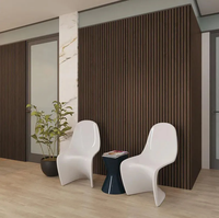 Panneaux acoustiques écologiques modernes en MDF avec finition placage 3D, absorbants le son, en polyester, 29 dB NRC, pour hôtel, école, hôpital, appartement