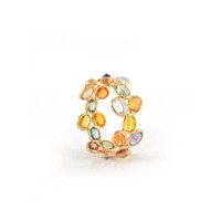 Anillo Ovalado de Zafiro Natural de la Mejor Calidad, Chapado en Oro de 18K y Rodio, Anillo de Compromiso y Boda de Lujo, Precio al por Mayor