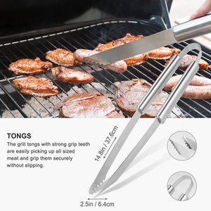 Juego de Herramientas para Barbacoa de Alta Resistencia para Exteriores, Acero Inoxidable Resistente al Calor, Más de 12 Piezas, Accesorios para Barbacoa - Product Image 3