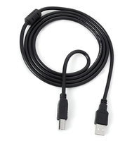 Großhandel Schwarz USB Data Sync Drucker kabel Kabel USB 2.0 AM zu BM Verlängerung kabel für Computer drucker