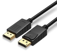 Cable DisplayPort 1.2 de 3 Metros, DP a DP Macho a Macho, Cable de Video 4K 30Hz para Monitor, PC, Laptop, TV, Proyector