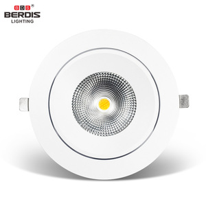 Berdis Bevel Slim Spotlight COB 165mm Recorte Empotrable Regulable 6 pulgadas IP65 CE ROHS 20W 24W Foco Led - Product Image 2