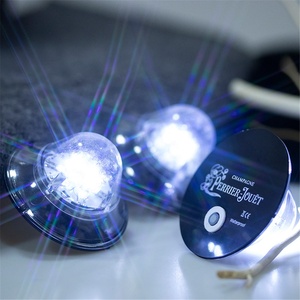 Autocollant de dessous de verre personnalisé pour bouteilles multi-couleurs Autocollants LED pour bouteilles étanches - Product Image 2