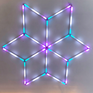 RGB Color Changing Hexagon LED Light Honeycomb Design Car Wash Station Garage Ceiling Lamp Auto Detailing Lighting Fixture - Product Image 5