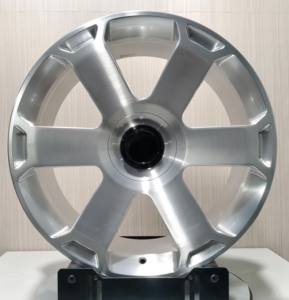 Rines SHIN de Cinco Radios, Forjados, Aleación 5x112, Acabado Cepillado, F16 17 18 19 20 21 22 para AVS Audi RS6 RS7 <span class=keywords><strong>Q8</strong></span> B9 A4 A6 S6 C8 - Product Image 2