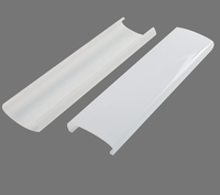 Abat-jour linéaire en polycarbonate plastique OEM, diffuseur PC PMMA pour profilé lumineux LED