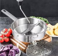 Markttop Verkoop Roterende Roestvrijstalen Fruit-En Groentevoedselmolen Chopper Keukenaccessoires Voedselmolen Chopper