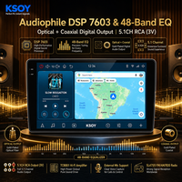 KSOY-04 Radio Mobil Android Nirkabel CarPlay Android Auto QLED Pemutar Multimedia Navigasi GPS Layar Sentuh 4+64G 4G LTE