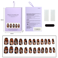 Bameier Vente en gros Private Label Pcs Boîte Conseils pour ongles Acrylique Fait à la main Cat Eye Gel Faux ongles à presser