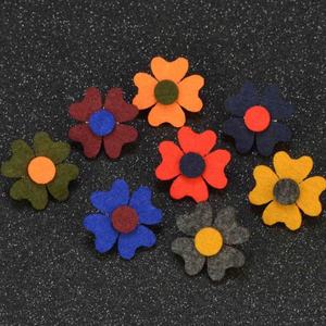 Elegante moda Mens Ternos Colorido Tecido Borboleta Decoração Broche Lapel Pin - Product Image 1