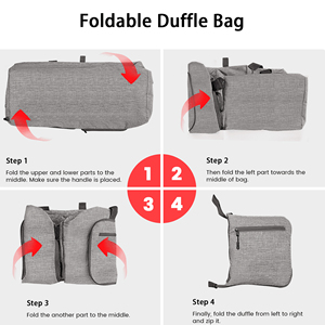 2026 <b>Large</b> Capacity High Quality Foldable Polyester <b>Duffel</b> <b>Bag</b> with Zipper Closure Fashionable Hand Fitness Travel Sports <b>Bag</b> - Product Image 6