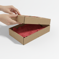Boîte alimentaire de boulangerie pour retail Boîte d'emballage robuste à rabat avec couvercle à insertion et fond plat