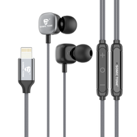 SOMIC TONE D22C Earphone Berkualitas Tinggi dengan Chip Digital Tipe C, Headset Kabel untuk Ponsel, Earbuds untuk iPhone 15 16