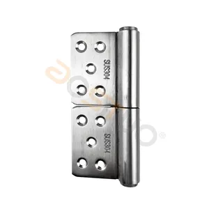 Charnières de porte en acier inoxydable 304/201, détachables, robustes, 5 pouces, pour portes en bois