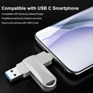 2 Trong 1 Kim Loại Type-C USB Ổ Đĩa <span class=keywords><strong>Flash</strong></span> Cho Điện Thoại Di Động Máy Tính Dual-Sử Dụng Tốc Độ Cao 3.0 Móc Chìa Khóa 1Tb U Đĩa - Product Image 5