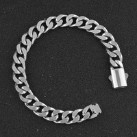 Bracelet chaîne gourmette cubaine robuste en acier inoxydable tendance pour hommes et femmes, vente en gros, designs personnalisés, chaîne hip-hop pour hommes