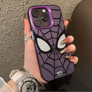 Custodia Morbida in TPU Multistrato con Motivo <span class=keywords><strong>Spider</strong></span>-<span class=keywords><strong>Man</strong></span> Marvel per iPhone 15 14 13 12 11 Pro Max XR XS 7 8 Plus, Cover in Silicone Morbido - Product Image 6