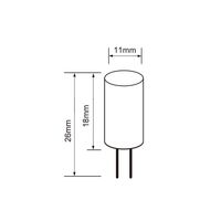 Ampoule LED G4 en métal, blanc chaud, dimmable, source lumineuse LED COB G4 pour usage intérieur, mini lampes G4