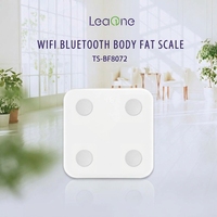 Balance numérique connectée 2026 TS-BF8072 avec application intelligente, capacité 180 kg, capteur pour usage domestique, revêtement ITO 30x30 cm