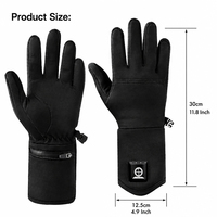 Gants chauffants électriques rechargeables avec technologie de chauffage instantané par batterie pour le ski, la chasse, la conduite et le camping en hiver