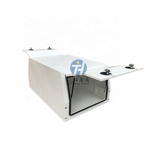 Gato negro cubierto <span class=keywords><strong>de</strong></span> polvo, aleación plana <span class=keywords><strong>de</strong></span> aluminio, Ute, remolque, <span class=keywords><strong>Caja</strong></span> <span class=keywords><strong>de</strong></span> <span class=keywords><strong>Herramientas</strong></span>, ala <span class=keywords><strong>de</strong></span> gaviota con 2 puertas, 1200x1770x860mm - Product Image 6