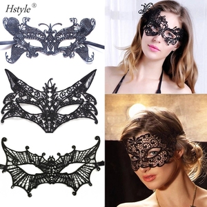 Hstyle Black Masquerade Ball Prom Fiesta <span class=keywords><strong>de</strong></span> Halloween Disfraz Niñas Mujeres Lady Lace Mask - Product Image 2