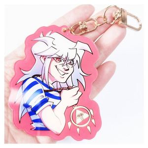 Epoxy Acrylic Keychain Promotional Cartoon Gift Printing <b>Anime</b> Holographic <b>Keychains</b> Custom Logo Acrylic Charms - Product Image 5