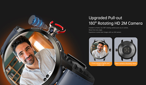 4G Đầy Đủ Mạng Người Đàn Ông 2024 Thông Minh Đồng Hồ Google Chơi 1.73Inch Amoled IP68 Không Thấm Nước Google Bản Đồ 4G Android Smartwatch GPS SOS - Product Image 6