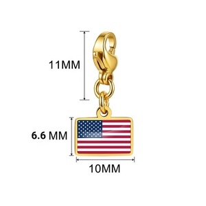 Oferta Especial: Colgante Personalizado con Foto, Logotipo o Bandera Nacional, Compatible con Pulseras de Acero Inoxidable de 9mm, para Hacer Joyería DIY, Regalo para Hombre o Mujer - Product Image 2