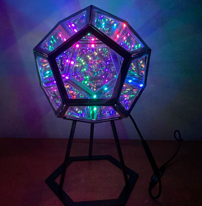 Nuovo arrivo Cool Space lampada da notte a LED Home Desktop Infi Nite 3D Dodecaedro Color Art Light - Product Image 3