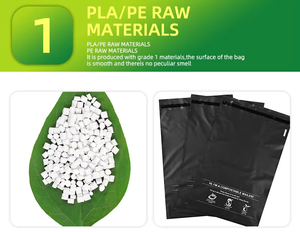 Bolsa de Correo de Plástico Compostable, Autosellable y Duradera, Embalaje Ecológico, Sobres Negros para Envíos - Product Image 4