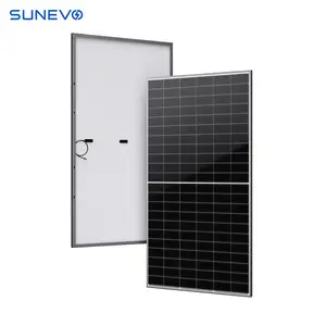 Sunevo Eu Stock Solar Panel Monocrystalline 500W 540W 550W 560W 660W 680W 700W All Black Bifacial Outdoor Solar Panel Moodul