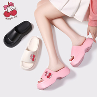 Cherry Design sandales à talons pour femmes haute plate-forme été dames sandales à semelles compensées poids léger diapositives pantoufles temps chaud chaussure