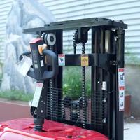 Chariot élévateur électrique autoporté à grande portée 5500 mm, capacité 1,5T/2T, mât triplex, hauteur de pliage compacte 2500 mm, certifié ISO