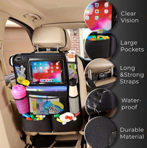 Organizer per auto con sedile posteriore, protezioni per sedili posteriori con supporto per <span class=keywords><strong>Tablet</strong></span> Touch Screen, Organizer per sedile posteriore per auto per bambini - Product Image 4