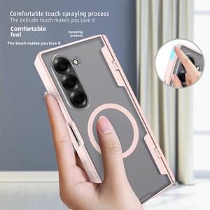 เคสโทรศัพท์พับได้ Huanmin Factory ใช้ได้กับ Samsung ZFold6 แบบสปริงโหลด ปิดคลุมเต็มตัว แม่เหล็ก 2-in-1 ลด 90% - Product Image 4